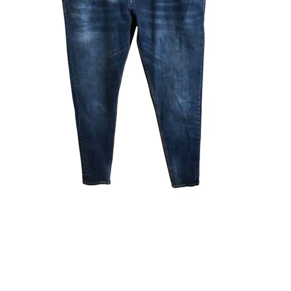 Akademiks Jeanius Men's Slim Straight Jeans Size 32x30 Dark Wash Blue Denim Y2K - Picture 7 of 12